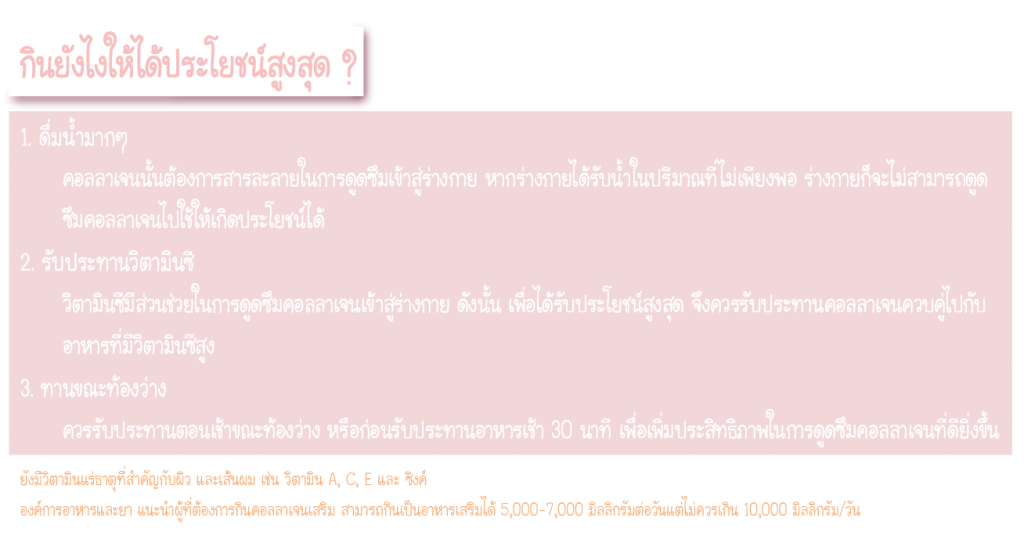 กินคอลลาเจนให้ได้ผล